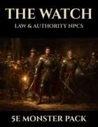 The Watch: Law & Order NPCs | 5e Monsters PDF