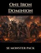 Oni: Iron Domination | 5e Monsters PDF