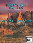 Monster Roster I: Desert Denizens