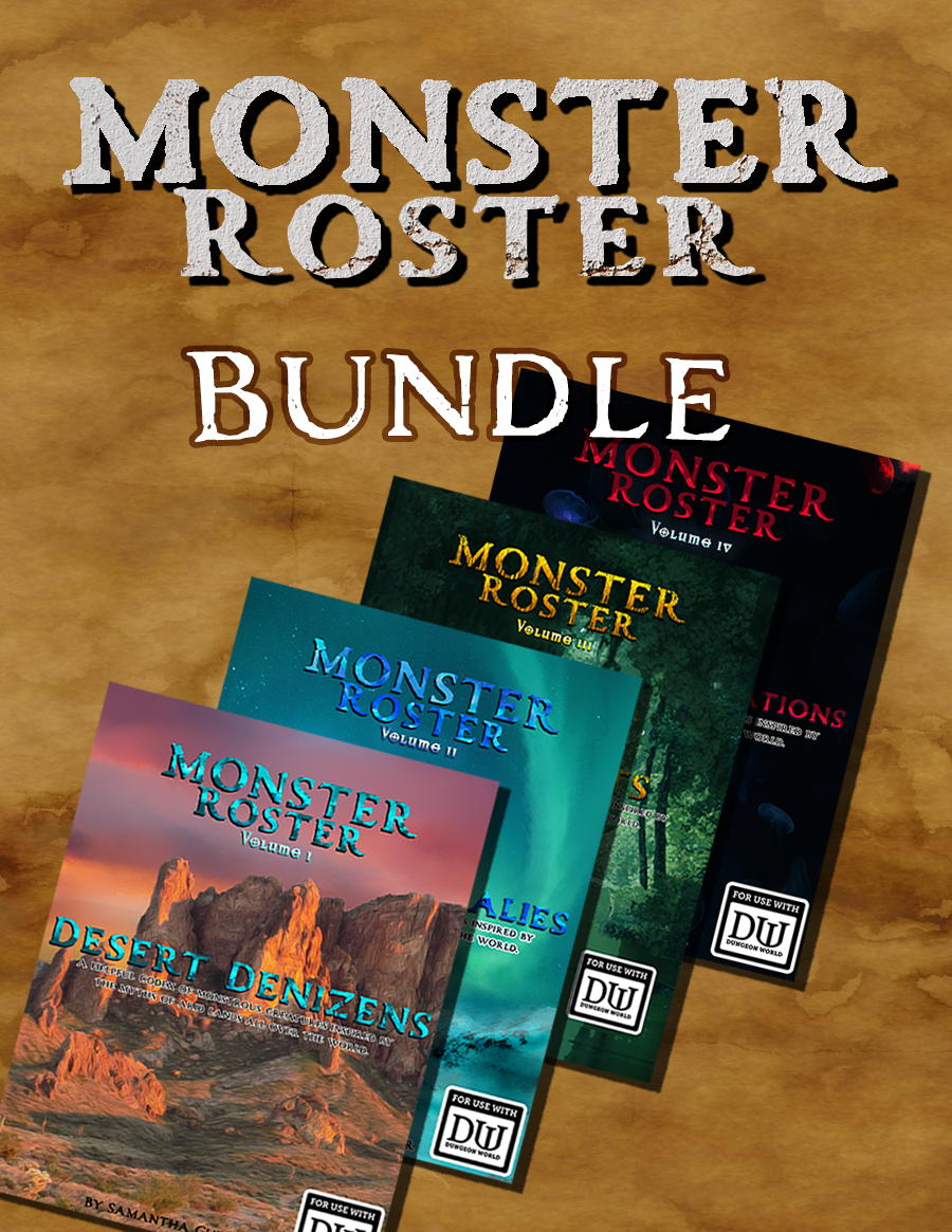 Monster Roster I - IV [BUNDLE] - Lost Dutchman Publishing | DriveThruRPG