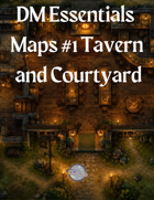 Tavern and Courtyard Battle Map