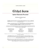Gilded Suns System Reference Document