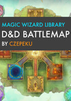 Magic Wizard Library DnD Battlemaps