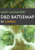 Misty Monastery DnD Battlemaps