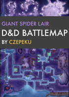 Giant Spider Lair DnD Battlemaps