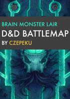 Brain Monster Lair DnD Battlemaps