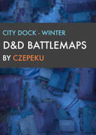 City Dock - Winter Collection - DnD Battlemaps