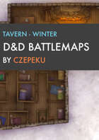 Tavern - Winter Collection - DnD Battlemaps