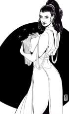 Character Ink - Book Mage - RPG Stock Art