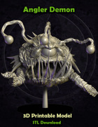 Angler Demon - Large ‘Floating’ Eye Monster - STL File Download