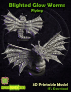 Blighted Glow Worms - Flying Pose - STL File Download