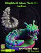 Blighted Glow Worms - Skulking Pose - STL File Download