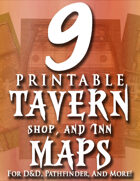 9 Printable Tavern & Inn Maps