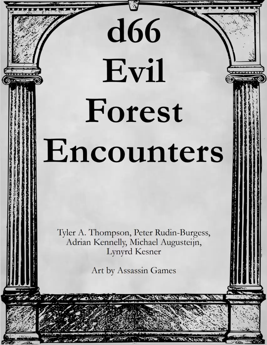 Cover of d66 Evil Forest Encounters