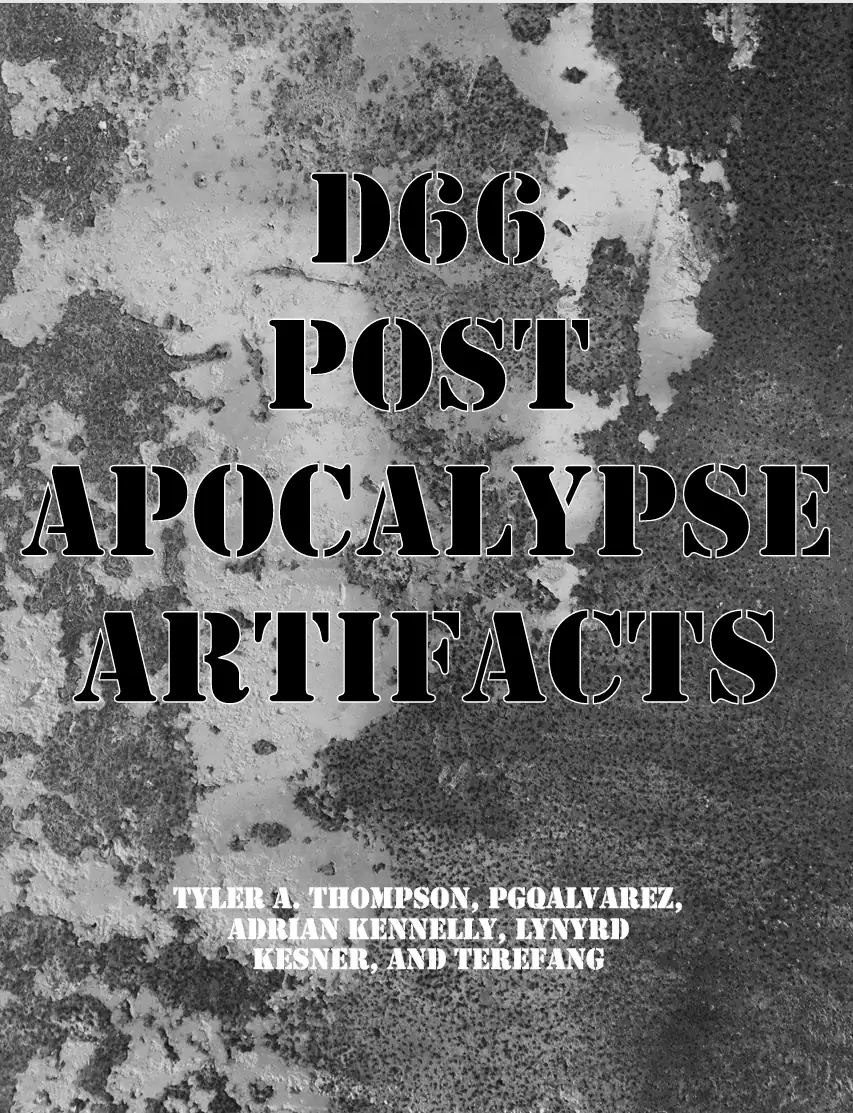 d66 Post-Apocalypse Artifacts