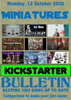 Miniatures Kickstarter Bulletin 12th October 2020