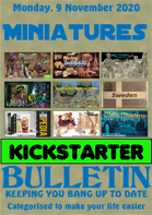 Miniatures Kickstarter Bulletin 9th November 2020