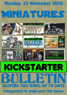 Miniatures Kickstarter Bulletin 23rd November 2020