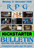 RPG Kickstarter Bulletin 21st December 2020