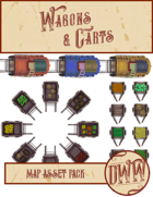 Wagons and Carts Map Asset Pack