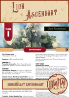Lion Ascendant: A Tier 1 Daggerheart Environment