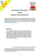 SM15 A Scientific Discourse on the Nature of the Universe