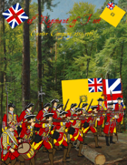 French & Indian War 44th Regiment paper soldiers