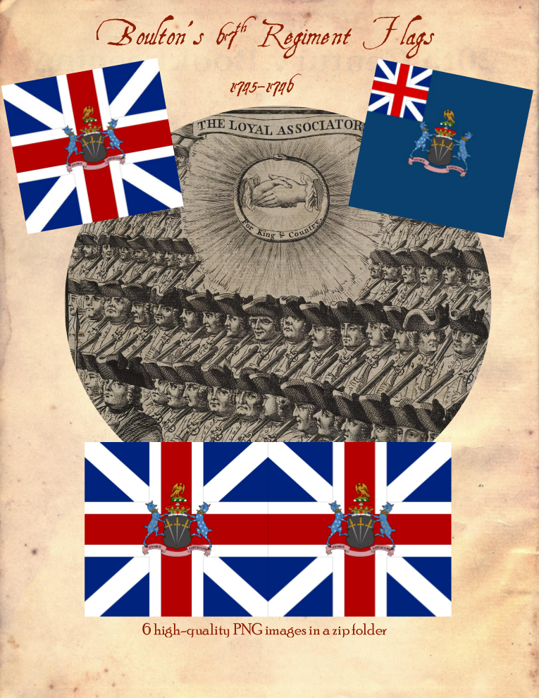 1745-1746 Boulton's 67th Regiment Flags - Through All Ages LLC ...