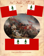 1775 Red "Bunker Hill" Flag