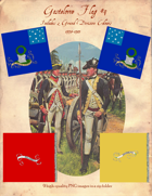 1778-1783 Gostelowe Flag #9 with 2 Grand Division Colours