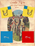 1778-1783 Gostelowe Flag #10 with 2 Grand Division Colours