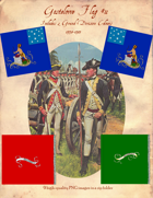 1778-1783 Gostelowe Flag #11 with 2 Grand Division Colours