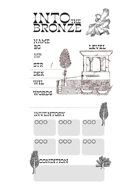 Into the Bronze Character Sheets