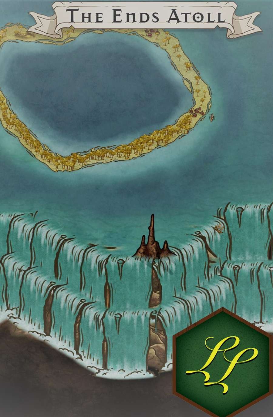 The Ends Atoll Landscape Scenery Map - LeLanglacier | DriveThruRPG