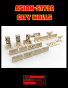 Asian-Style Human City Walls