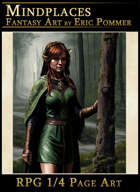 Quarter Page - Elven Woman - RPG Illustration