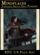 Quarter Page - Ship Captain - RPG Illustration