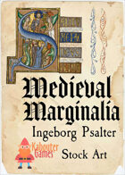 Medieval Marginalia - Ingeborg Psalter - STOCK ART