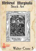 Medieval Marginalia - Walter Crane #5 - FULL PAGE STOCK ART