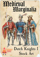 Medieval Marginalia - Dutch Knights 1 - STOCK ART