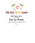 The Rise From Chaos Role Playing Game