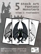 5 Stock Art Fantasy Monsters vol 01 - Troublemakers