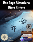 One Page Adventure (8): Rime Rhyme