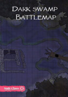 Dark swamp ruins battlemap
