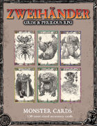 ZWEIHANDER Grim & Perilous RPG: Monster Cards