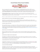 Grim & Perilous Library Content Guidelines (Grim & Perilous Library) - Templates for Zweihander RPG