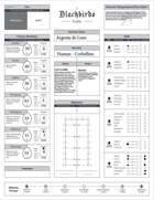 BLACKBIRDS RPG: Sample Character Sheet – Powered by Zweihander RPG
