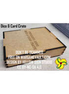 Lasercut MDF Card Deck and Dice Crate