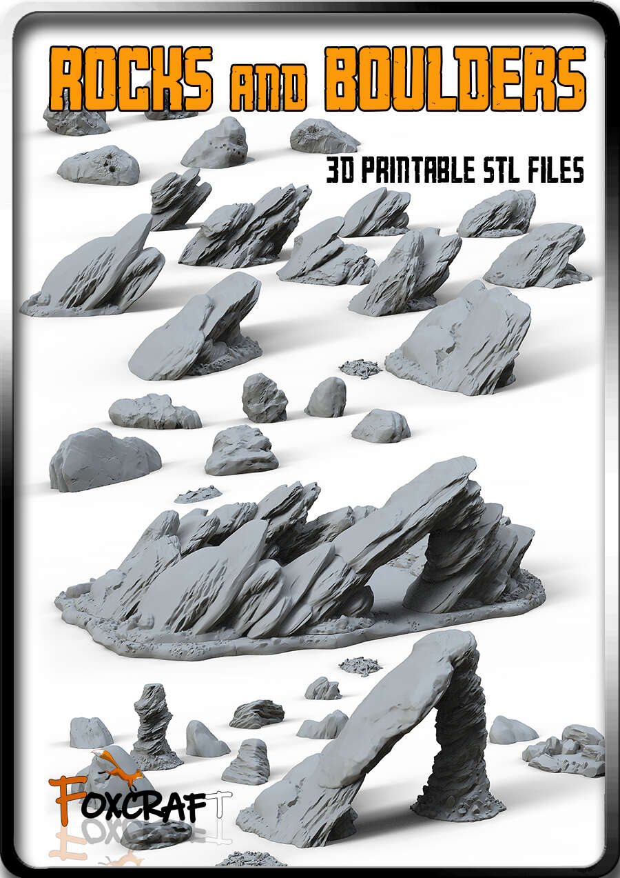 Rocks and Boulders Set FoxCraft DriveThruRPG