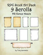 9 Scrolls - RPG Stock Art Pack